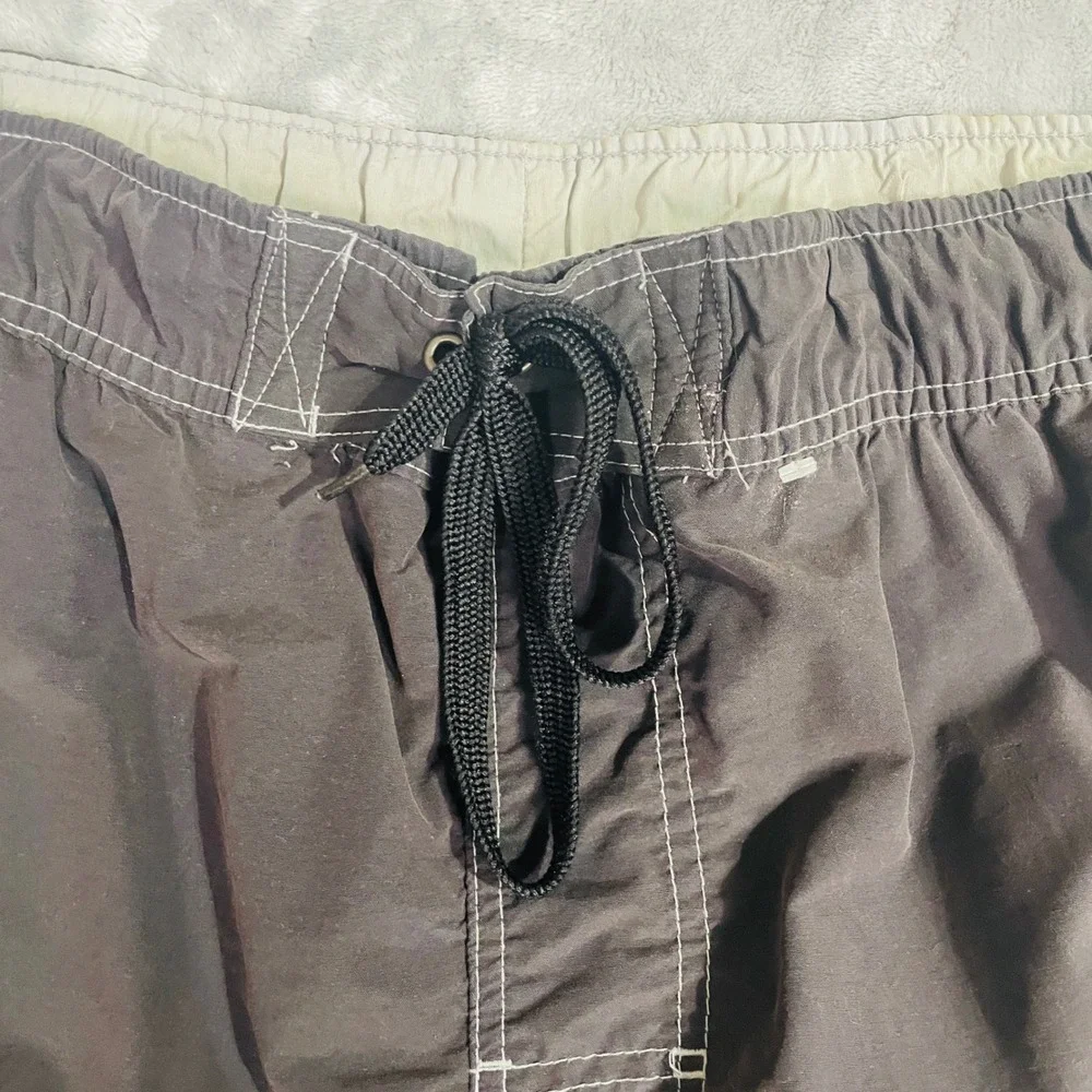 Arizona Jean Co. Swim Trunks Mens Large Gray Excellent Cargo Board Shorts